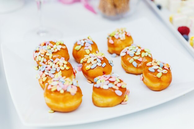 Candies in a cup on wedding ceremony