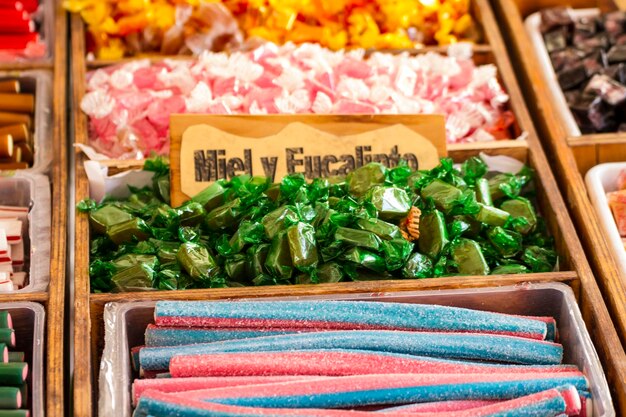 candies made by craftsmen in a medieval fair