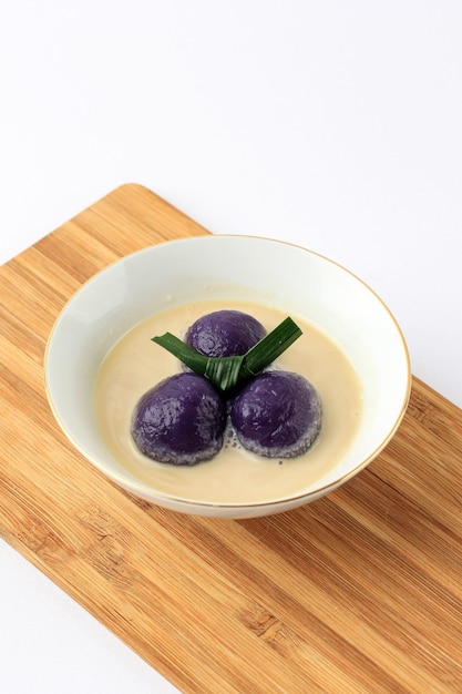 Candil Ubi Ungu or Purple Sweet Potato Balls