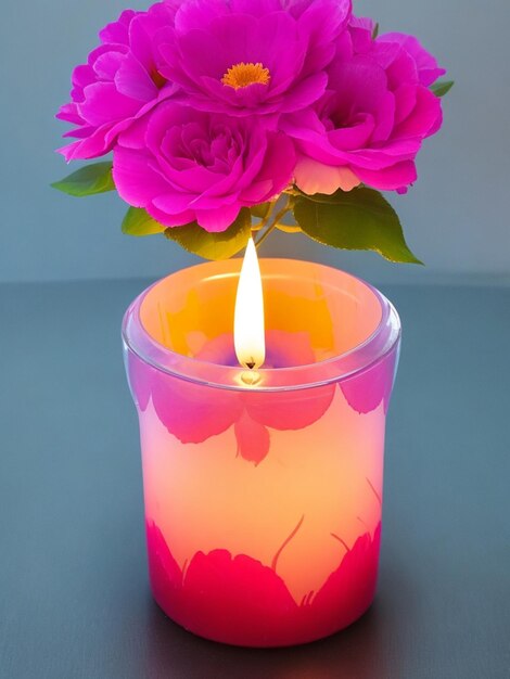 Photo candle design