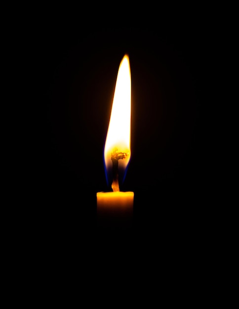 Candle Isolated On Black Background