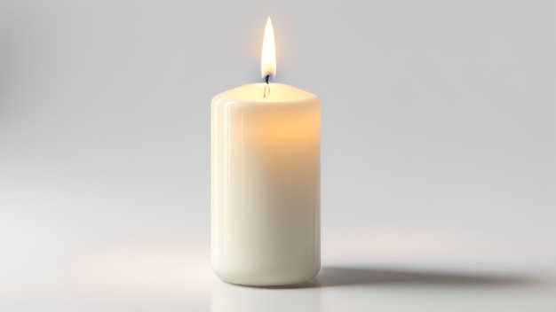 candle isolated on white background