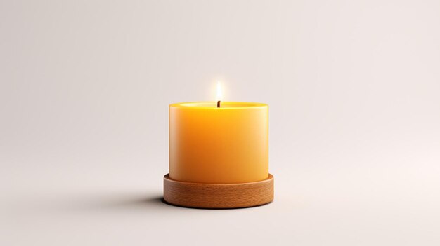 Candle isolated on White Background