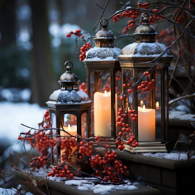 candle lamp christmas