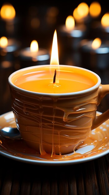 Candle light romantic night relaxing