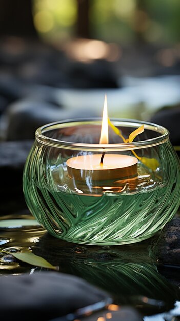 Candle light romantic night relaxing