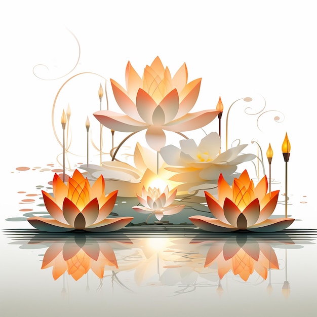 candle lotus