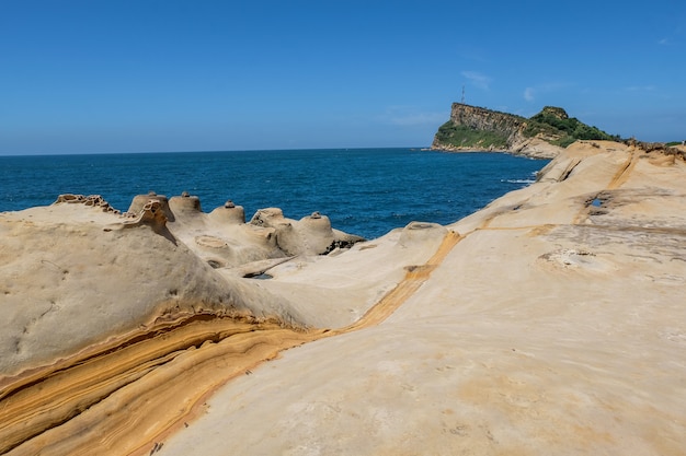 Foto roccia della candela a yehliu geopark