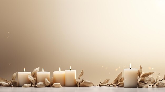 Фото День свечей 2 февраля отмечает представление иисуса в храме и очищение девы марии благословение свечей баннер копировать пространство карты поздравления фон
