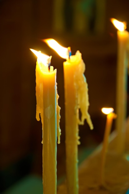 Candles in church