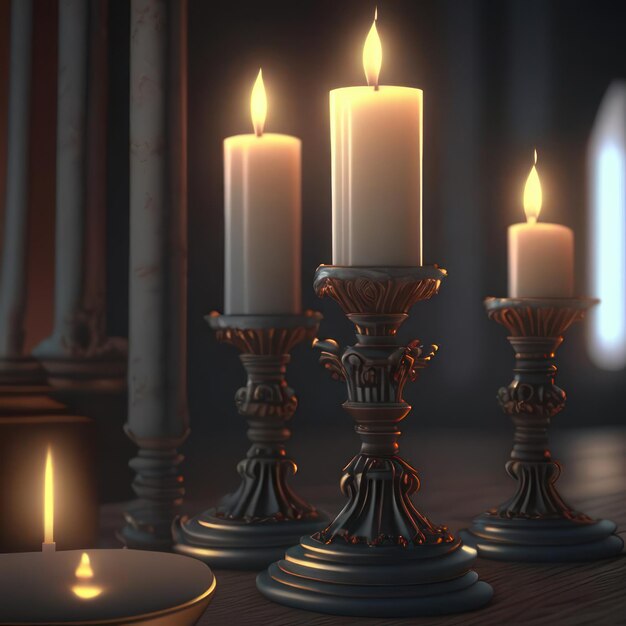 Candles Image created by AI