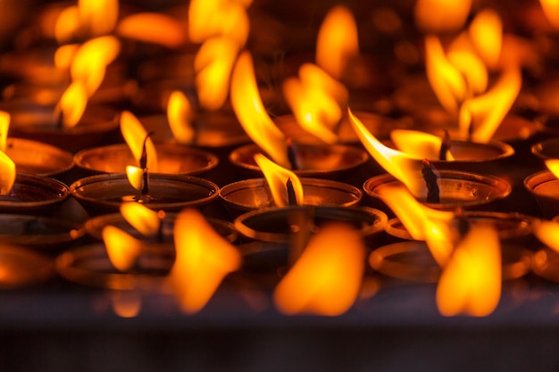 Candles at  temple