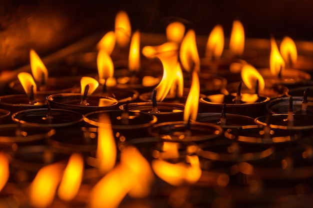 Candles at a temple