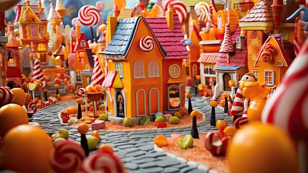 Фото Деревенский карнавал конфетной кукурузы