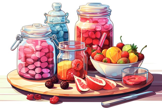 candy jars clip art