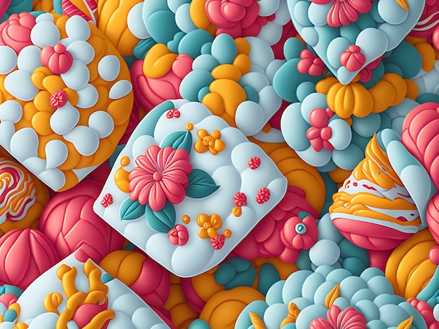 Candy Seamless patterns Ai generated