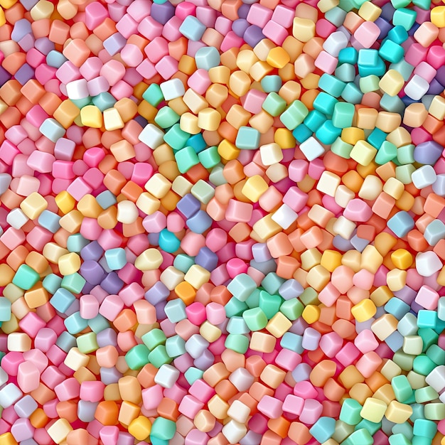 Candy sugary sweet pixel pattern