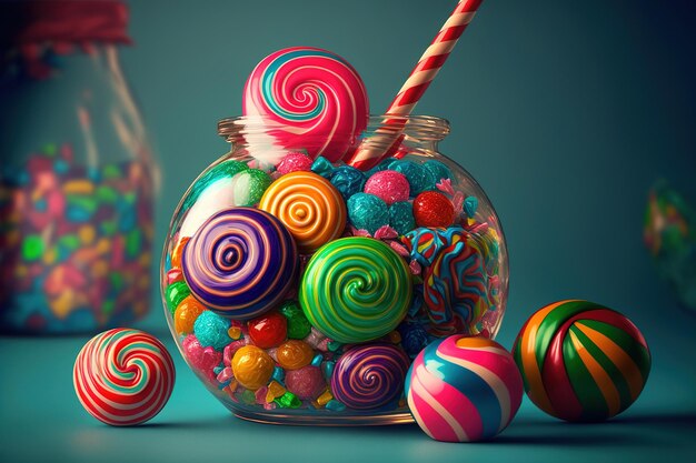 candy vivid background