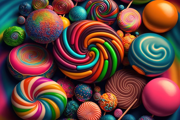 candy vivid background