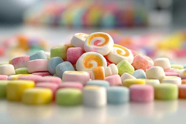 Candy Wonderland Marshmallow и красочные конфеты