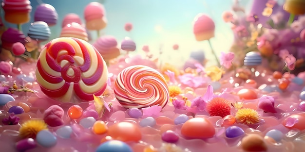 candy world background