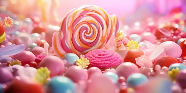 candy world background