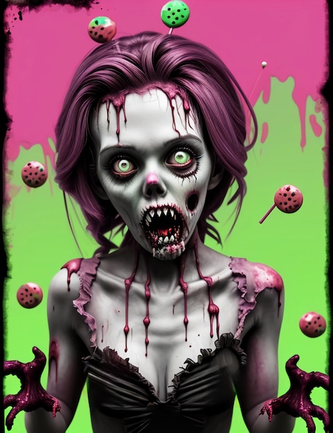 Photo candy zombie girl