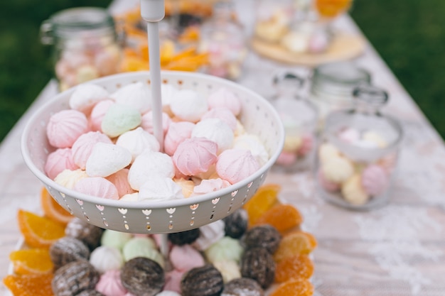 Candybar. Heerlijk zoet buffet met cupcakes. Zoet vakantiebuffet met cupcakes en andere desserts.