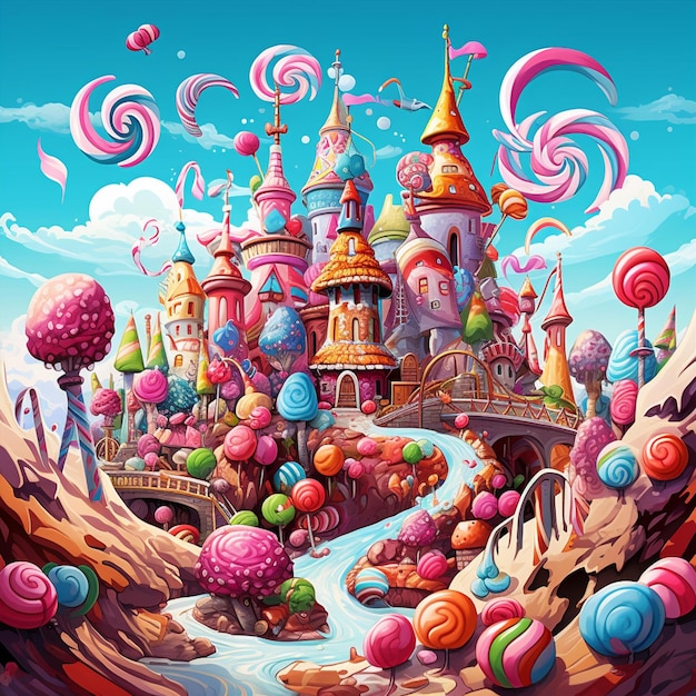 Candyland extravaganza a sugarcoated wonderland of sweets