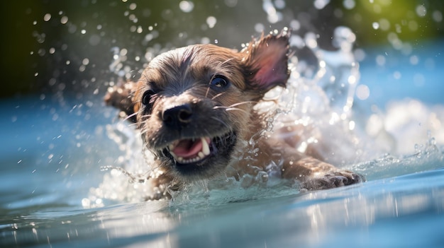 Canine Charisma Captured A Heartwarming Portrait of Man's Best Friend Generative AI