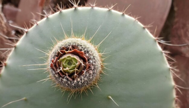 Photo canker symptoms or ringworm in cactus succulent plant a type of bacteria and may occur together with fungi or pests as well