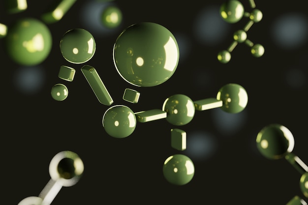 Cannabidiol mollecule gemaakt in 3D