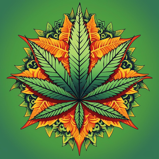 Cannabis blad vector kunst