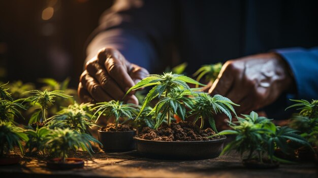 Cannabis on the table