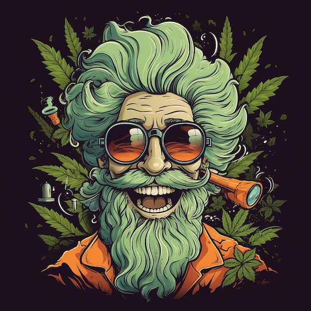 Cannabis Vector Art Creatieve illustraties en afbeeldingen voor cannabisliefhebbers