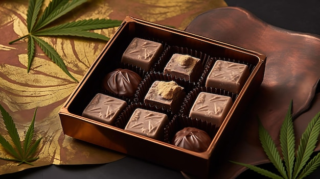 Cannabisinfused chocolate candy