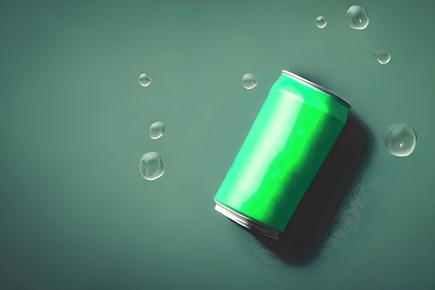 Canned Alcohol Illustration with Metal Tab