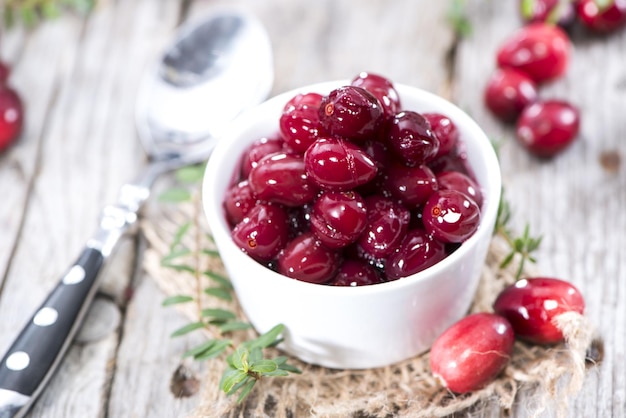 Canned Cranberries