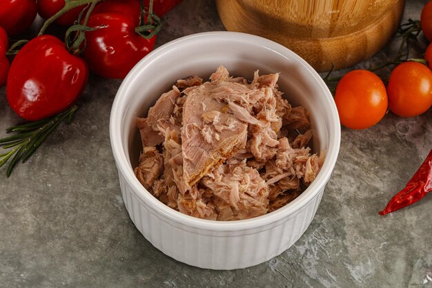 Canned tuna fish for salad