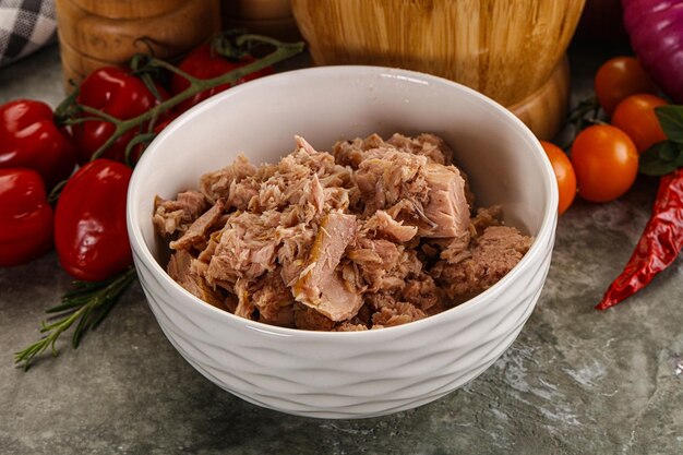 Canned tuna fish for salad