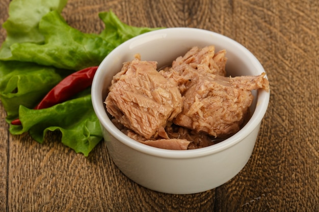 Canned tuna fish