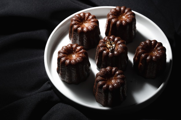 Canneles de bordeaux Traditional French sweet dessert