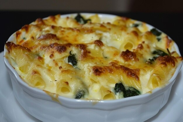 Cannelloni al forno baked pasta tubes filled with a creamy ricotta and spinach baked dish