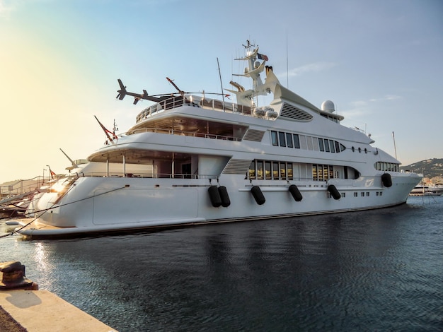 Cannes Luxury yacht in port