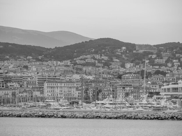 Cannes at the mediterranan sea in France