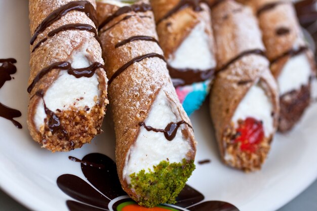 Cannoli di ricotta Siciliani - Siciliaans gebak