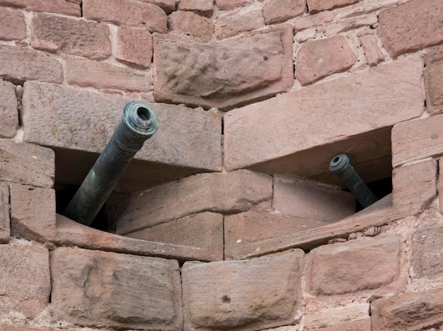 Photo cannons at hautkoenigsbourg castle