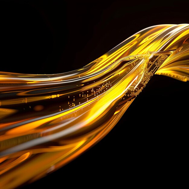 Photo canola oil flow from the side with oil herringbone design oi texture effect for decor banner post