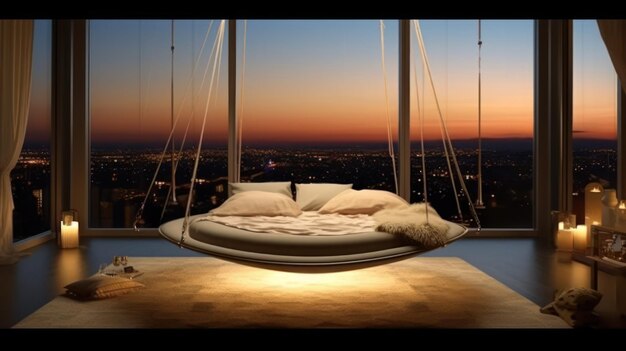 canopy bed HD 8K wallpaper Stock Photographic Image