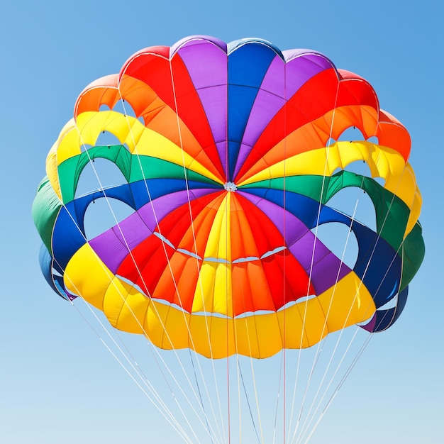 Photo canopy of parachute for parasailing